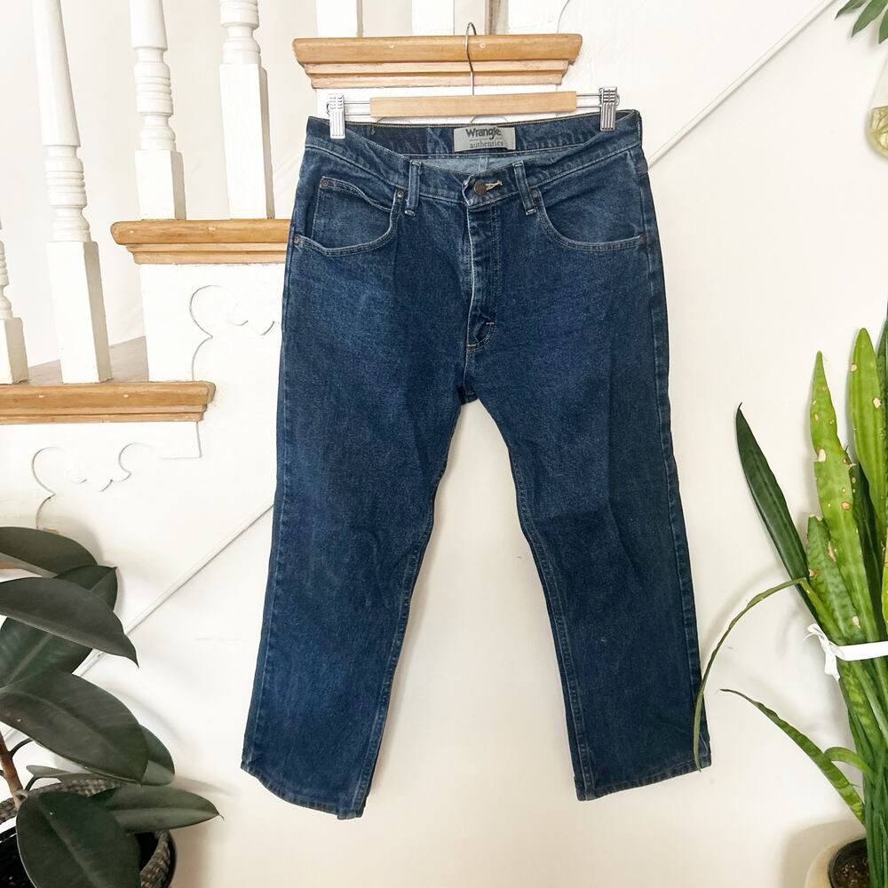 Wrangler Authentics Mens Regular Fit Flex Jean Dark Wash Denim Size 31x30 - Picture 2 of 7